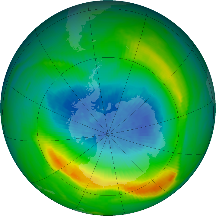 Ozone Map 1980-10-11